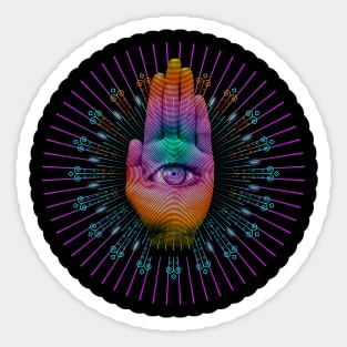 Spiritual Third Eye Hamsa Design Sticker